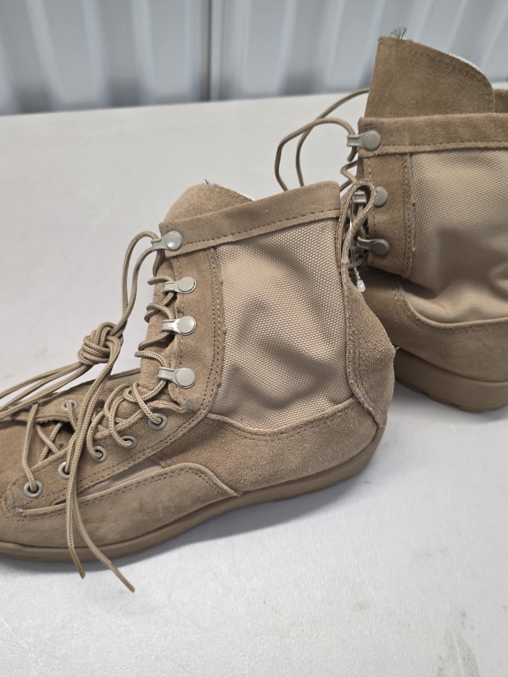 McRae Hot Weather Combat Boots Men's 7 R Coyote Brown Vibram Sole Tactical